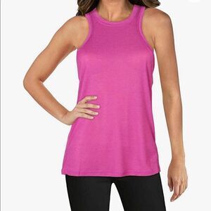 FP Movement by Free People Womens Very Varsity Ribbed Tank Top Purple S-NWT